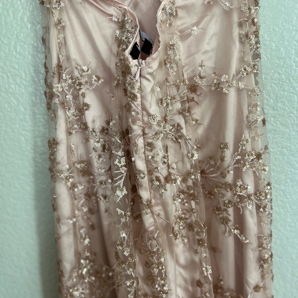 Blush Pink Sequin Backless Maxi Dress - Picture 7 of 10